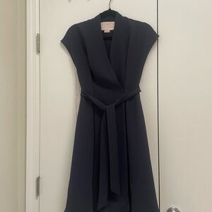 Gal Meets Glam Navy Midi Dress